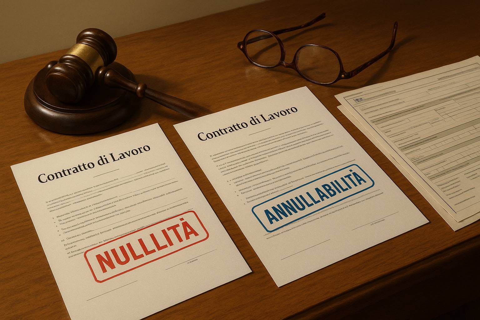 Nullità e annullabilità Nullità e annullabilità del contratto di lavoro: differenze operative