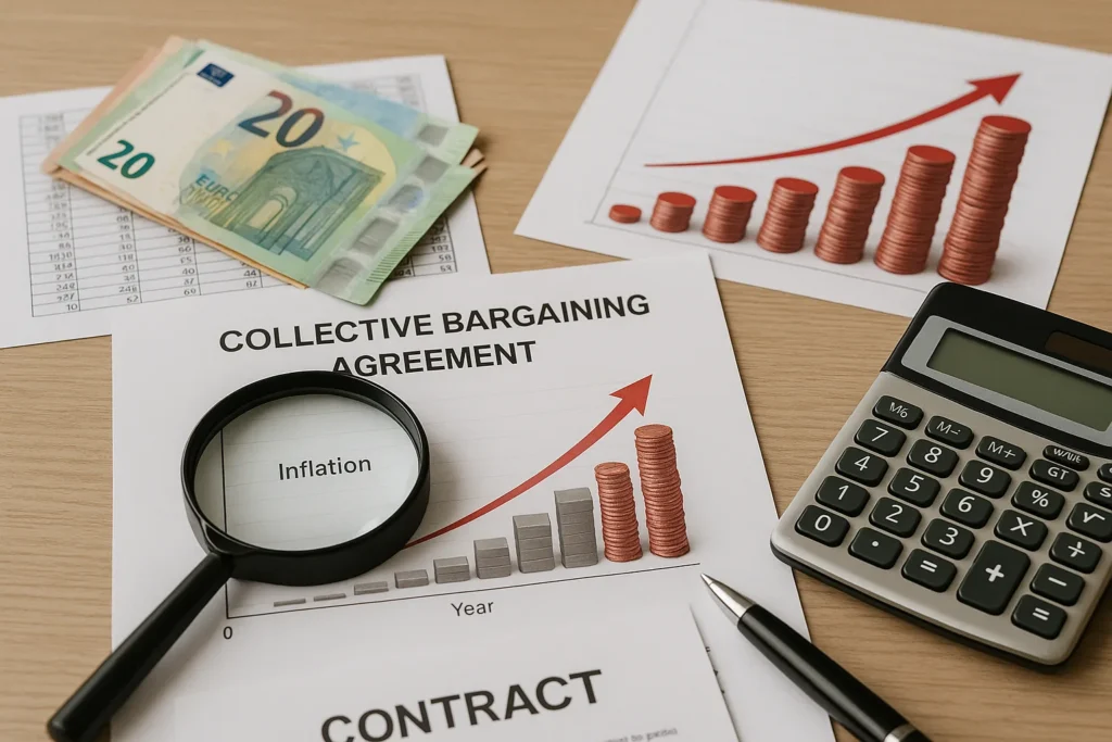 Contratti collettivi e inflazione: come le clausole di adeguamento salariale si applicano nel 2026