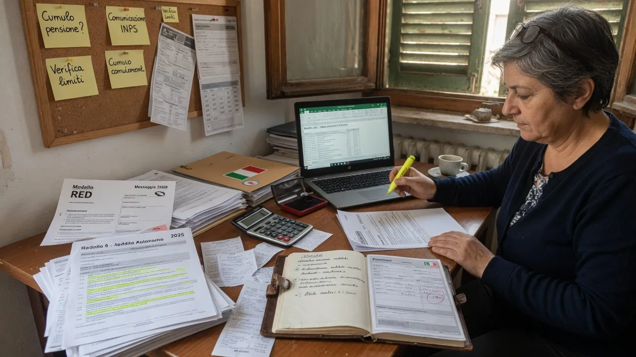 Cumulo della pensione con redditi da lavoro autonomo: dichiarazione reddituale e limiti di reddito