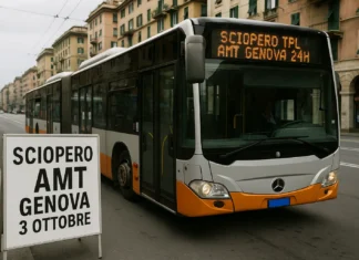Sciopero TPL AMT Genova 24 ore: tutto sul 3 ottobre 2026