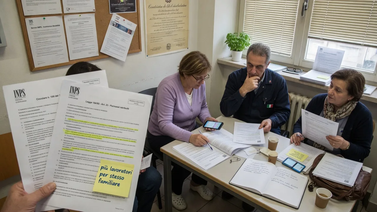I permessi della legge 104/1992 articolo 33 comma 3: disciplina applicabile quando più lavoratori assistono la medesima persona disabile