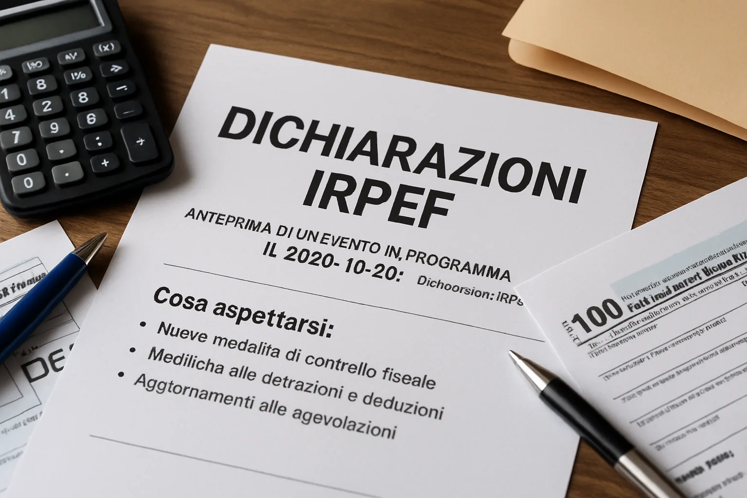 Dichiarazioni IRPEF: scadenza del 26 ottobre 2026