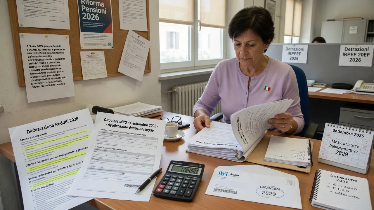 Accompagnamento a pensione: somma non imponibile e ulteriore detrazione